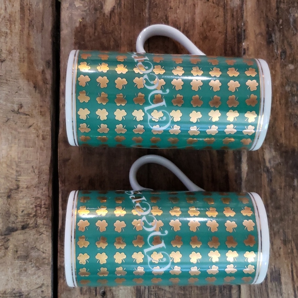 2 Enesco Vintage Irish Coffee Mugs by Scott Smith 1992